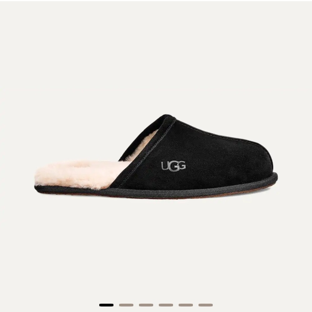 UGG Black and Cream Men's Slip-On Loafers